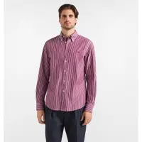 HARMONT & BLAINE für Herren. CRR074013932B Langarmhemd Riga Weinrot (XL), Lässig, Kastanienbraun, Baumwolle