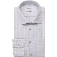 Seidensticker Businesshemd "Schwarze Rose", Herren, Gr. 3XL (47), normale Ärmellängen, beige, 100% Baumwolle, kariert, regular fit, 2-Knopf-Manschette, Hemden Businesshemd, Regular 1/1 Kentkragen Karo