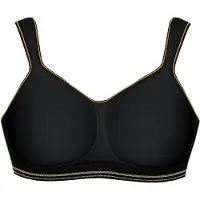 Viania Sport-BH "Sport BH intense", Damen, Gr. 90, Cup F, schwarz, Obermaterial: 89% Polyester PES. 6% Elasthan EL. 5% Polyamid PA., BHs Sport-BH