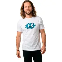 Under Armour Lockertag Print SS white aegean blue (100) S
