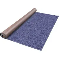 Markenlos Teppich, Terrassenteppich, 1,8 x 9 Meter, Blau, für Innen- und Außenbereich, Polyesterfaser