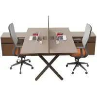 AEA Großer Büro Arbeitstisch Büromöbel Bürotische Massivholz Möbel Tische