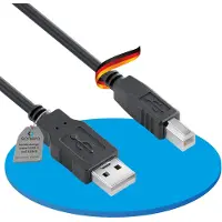 Sonero S-XU2000-020, 2 m, USB A, USB B, USB 2.0, 0,48 Gbit/s, Schwarz