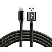 EverActive CBB-1IB, 1 m, Lightning, USB A, Männlich, Männlich, Schwarz