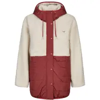 Iriedaily - Women's Arctik Long Jacket - Fleecejacke Gr XL beige/rot