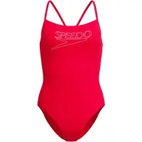 Speedo - Women's Endurance+ Logo Thin Strap One Piece - Badeanzug Gr 46 rot