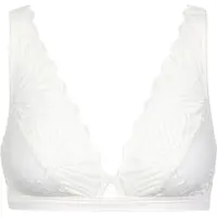 Falke Damen BH Delicate Touch, XS, Weiß, Uni,Struktur