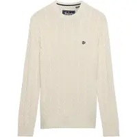 Superdry Cotton Cable Knit Crew Pullover