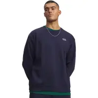 Under Armour Herren Pullover Rival Fleece Crew 6013447-410 L - Midnight Navy/White - L