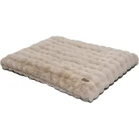 Merkloos Großes Hundebett für große Hunde, beige, 130 x 110 cm mit abnehmbarer Bezug