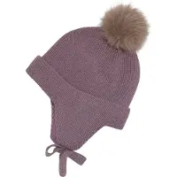 Color Kids Baby Hat W. Wool Windst & Fur 742972 toadstool (6011) 50