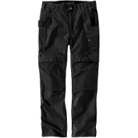 Carhartt Relaxed Straight Steel Rugged Flex Ripstop Double-front Cargo Dungaree black (BLK) W38 L30