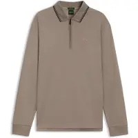 BOSS Cord Plisy 10272954 Green Kurzarm-poloshirt