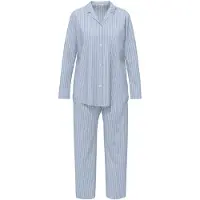 Seidensticker Schlafanzug "Damen Pyjama Set lang", Damen, Gr. 40, blau (glyzinie), Obermaterial: 100% Modal CMD., Homewear-Sets Schlafanzug