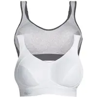 Anita Sport-BH "Sport BH extreme control", Damen, Gr. 90, Cup D, bunt (weiß erdgrau), Stoff, Obermaterial: 76% Polyester PES. 19% Polyamid PA. 5% Elasthan EL., BHs Sport-BH