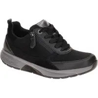 Gabor ROLLINGSOFT Damenschuhe - bequeme Schnür- Halbschuhe schwarz
