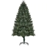 HOMCOM 180 cm Weihnachtsbaum Künstlich Dichte Zweige für Weihnachtsfest