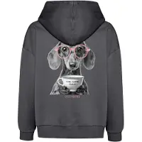 GreenBomb - Dog Coffee Mello - Hoodie Gr XS grau/blau