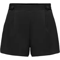 ONLY Shorts "ONLLUPI HW SHORTS TLR", Damen, Gr. 40, N-Gr, schwarz, Web, Obermaterial: 100% Polyester, unifarben, kurz, Hosen Shorts, Kunstfaser