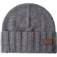 Hackett für Herren. HM0400107 Cashmere-Mütze grau (OSFA), Lässig, Cachemir