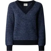 Pepe Jeans für Damen. PL7000199 Jersey Allie V marineblau (XS), Lässig, Polyester, Langarm