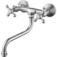 Aquanello Küchenarmatur Wandmontage Chrom Heritage Ascot CR-4111-HA