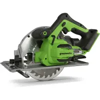 Greenworks 24V Akku-Handkreissäge bürstenloser Motor GD24CS (ohne Akku)