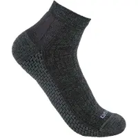 Carhartt Force Grid Midweight Synthetic-merino Wool Blend Quarter Sock carbon heather (CRH) XL