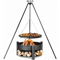Cookking Schwenkgrill Set Montana 1 mit Feuerschale, Dreibein und Grillrost
