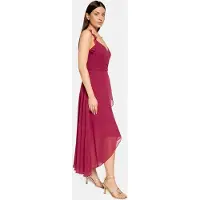 Vera Mont Abendkleid "Damen mit Volant" Ohne Tasche Wickel-Design