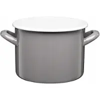 Galicja Gordon Topf Emailliert 18 cm 3,4 Liter Grau