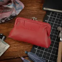 Belveder Damen Geldbörse Echt Leder Geldbeutel Portemonnaie Echtleder Vintage Damenbörse blutrot 50913