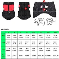 Unyqoos Ibenzoa Wasserdichte, warme Winterjacke für kleine Haustiere – wattiert, verstellbar mit D‑Ring, Nylon/Polyester, Größen S–5XL, Blau/Grün/Rosa/Rot