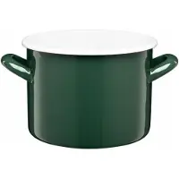Galicja Gordon Emaille-Topf 18 cm 3,4 L Flaschengrün