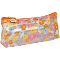 HAPPY COLOR Dreieck Federmäppchen Tasche Blumenmotiv 1 Zipp