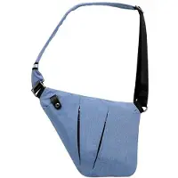 Unyqoos Ibenzoa kompakte Schultertasche mit RFID‑Schutz – wasserabweisend, für iPad Mini 7,9 Zoll, verstellbarer Gurt 91,4–127 cm, Maße 31×19×17×26,7 cm