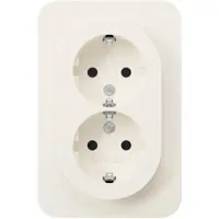 Berker 47592089, Typ F, DIN-Schiene, Weiß, Thermoplast, IP20, 250 V