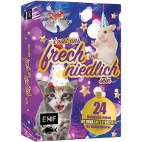 Sonstige Verlage Adventskalender-Kartenset: Lasst uns frech und niedlich sein - 24 liebe Weihnachtstierchen für dich