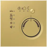 JUNG ME2178TSC KNX Stetigregler mit integrierter Tasterschnittstelle 4fach, Serie LS, Messing classic ME 2178 TS C