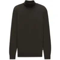 Bugatti Rollkragenpullover "Regular Fit", Herren, Gr. L, 80, braun, 100% Wolle, unifarben, regular fit, Pullover Rollkragenpullover, Regular Fit Wolle Feinstrick