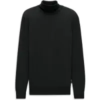 Bugatti Rollkragenpullover "Regular Fit", Herren, Gr. XXL, 290, schwarz, 100% Wolle, unifarben, regular fit, Pullover Rollkragenpullover, Regular Fit Wolle Feinstrick