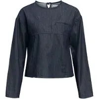 Object Denim Taschendetail Bluse Blau 42