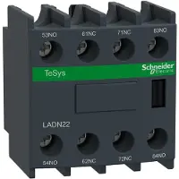 Schneider Electric LADN22 Hilfsschalterblock, 2S+2Ö, Schraubanschluss