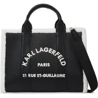 Karl Lagerfeld für Damen. B4W30087 Mittelgroße Tote-Bag Rue St-Guillaume schwarz (OSFA), Lässig, Polyurethan