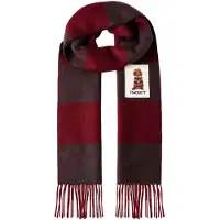 Hackett London für Herren. HM0400144 Harry Schal bordeauxrot (OSFA), Lässig, Wolle