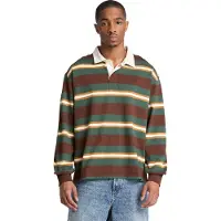 Timberland Langarm-Poloshirt "LS Rugby Polo", Herren, Gr. L, braun (chicory cof yd), Obermaterial: 100% Baumwolle, Shirts Langarm-Poloshirt, mit langem Arm, aus Baumwolle, auch in großen Größen