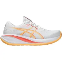 Asics Laufschuh "GEL-CUMULUS 28", Damen, Gr. 39, weiß, orange glow, Synthetik, Schuhe Laufschuh, sportlicher Stil, leicht profiliertes Laufsohlenprofil, Schnürung