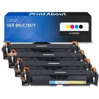PrintAbout Toner kompatibel mit Canon 069 BK/C/M/Y - 4-farbig - Multipack