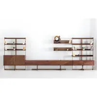 Xl Moebel Gmbh Moderne Wohnwand Schrankwände Vitrine rtv Regal Wohnzimmer Möbel Holz
