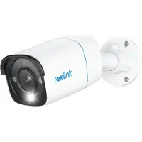 Reolink P330 4K 8MP UHD Außen-PoE-Überwachungskamera mit 256 GB Kapazität, intelligente Benachrichtigungen, Weiß